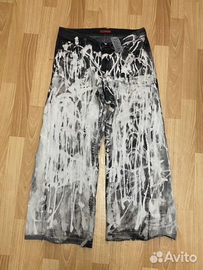 Кастомные джинсы широкие