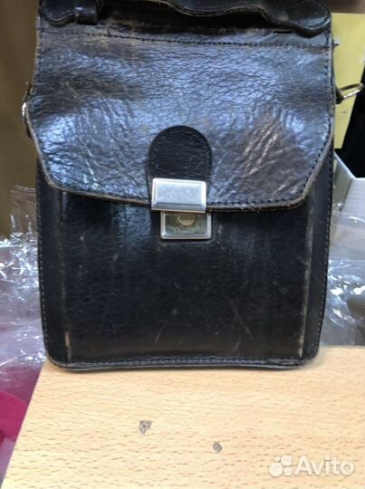 Сумка натуральная кожа ретро
