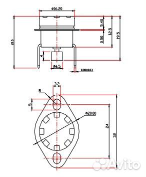 Термозащита BW и KSD 301 KSD 305 на 45,50 и110 гр