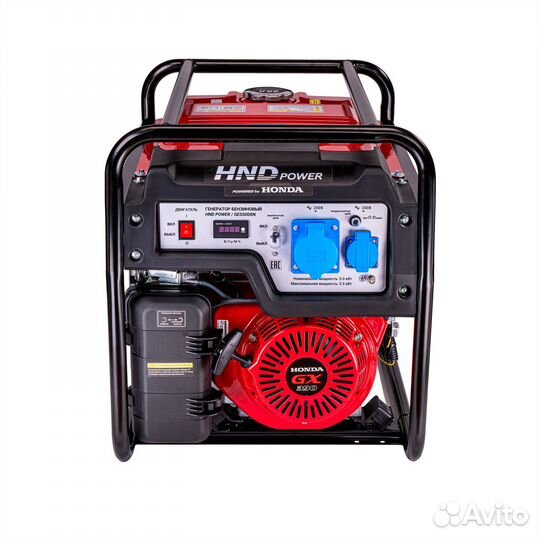 Бензиновый генератор HND GE5500XN (с двигателем Ho