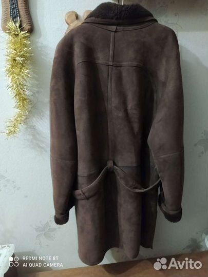 Мужская дублёнка натуральная овчина размер 52