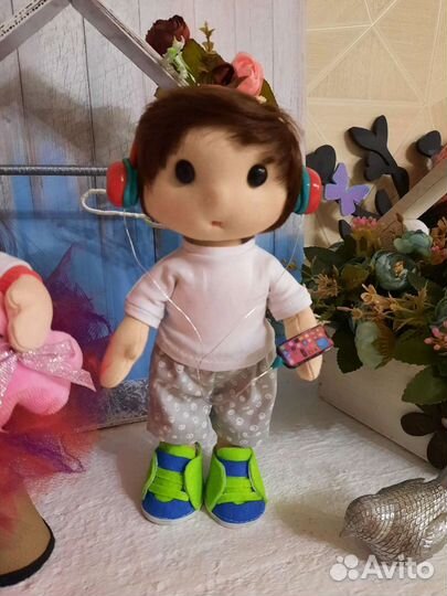 Текстильная кукла мальчик Кирилл