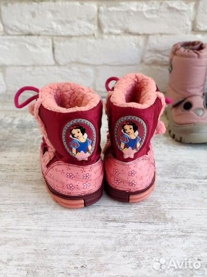 Сапожки ботинки зимние для девочки 22 23 размер