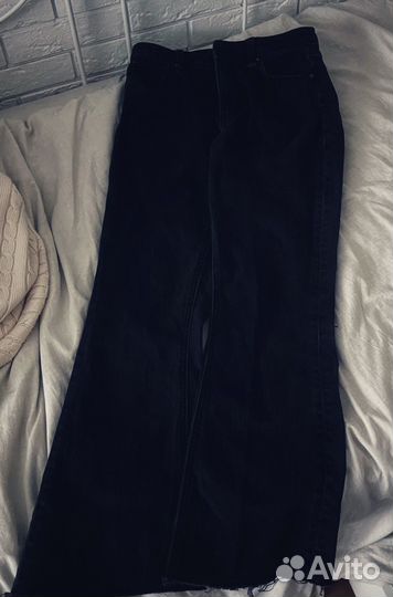 Джинсы клёш чёрные