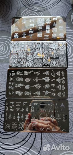 Трафареты для дизайна ногтей