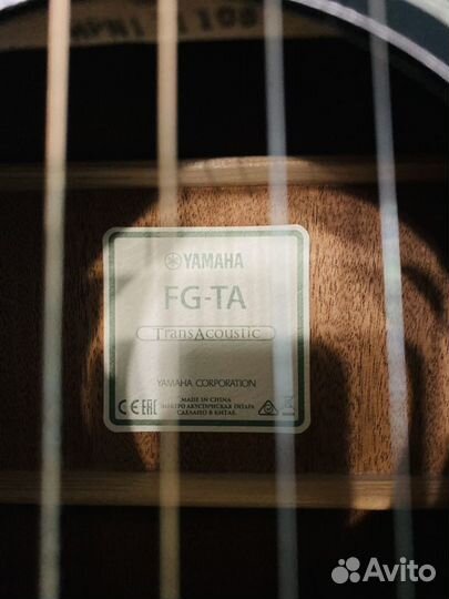 Электро акустическая гитара yamaha FG-TA