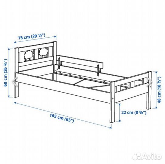 Детская кровать IKEA