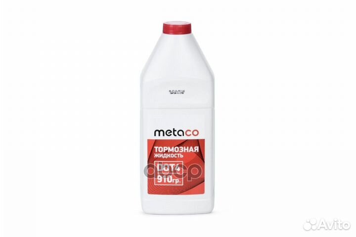 Жидкость тормозная metaco DOT 3&4 910 гр 998-20