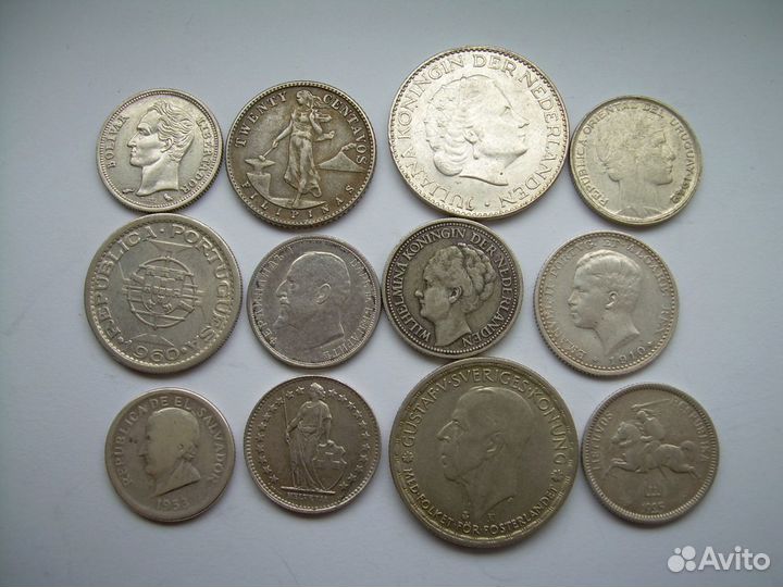 Коллекция зарубежных монет серебро