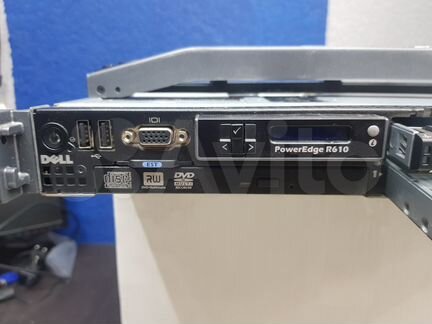 1U Сервер Dell PowerEdge R610 Xeon E5620x2 бп 717W