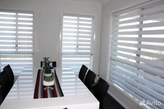 Жалюзи рулонные с направляющими Пионерск