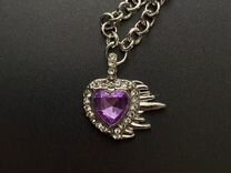 Женское ожерелье с подвесткой в форме сердца