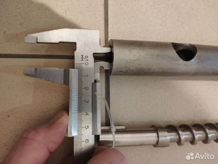 Шнековая пара для филамента, прутка, нити 3Д