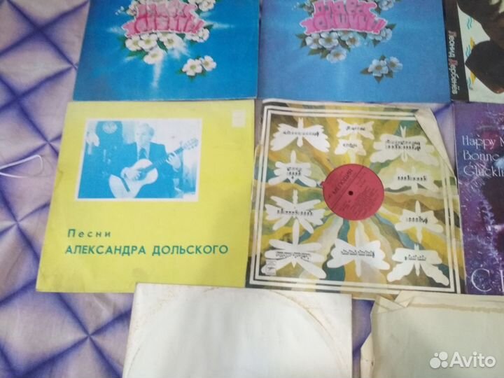 Виниловые пластинки 12 штук