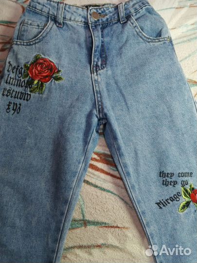 Джинсы для девочки 134 размер