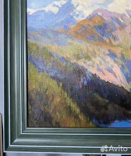 Картина маслом на холсте. Горы