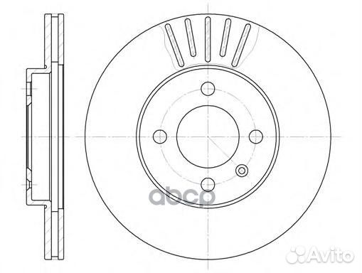 Диск торм. пер.вент.256x20 4 отв. seat Arosa