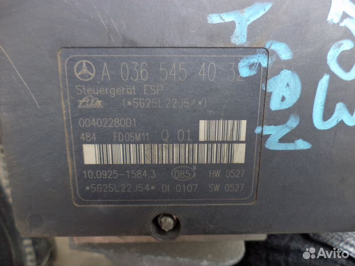 Mercedes benz w203 ABS ESP блок A0365454032