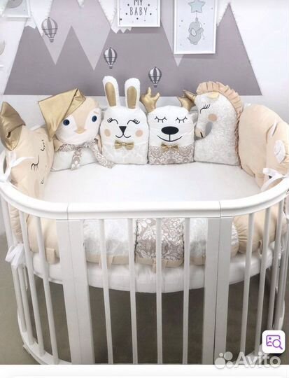 Бортики в детскую кроватку