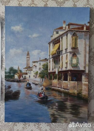 Картина маслом Италия Венеция Итальянский пейзаж