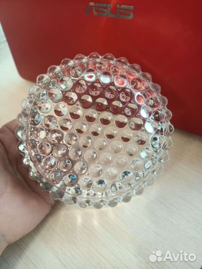 Конфетница СССР мельхиор+ хрусталь