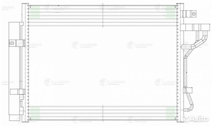 Радиатор кондиц. для а/м Kia Picanto (11) 1.0i/1.2