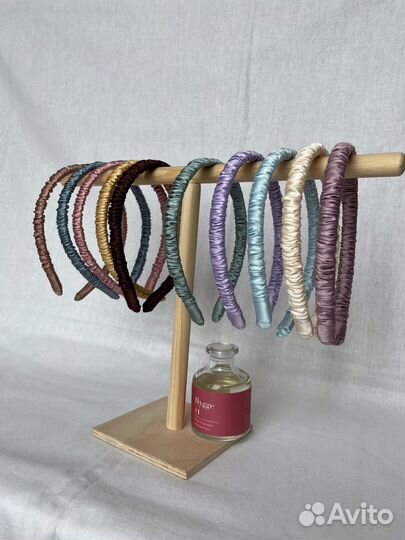 Шелковый ободок для волос