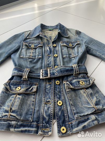 Джинсовый пиджак женский