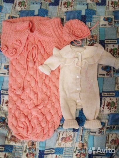 Комплект на выписку для девочки весна- осень