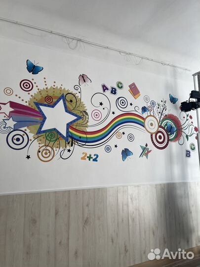 Вертикальная печать/роспись стен/печать на стене