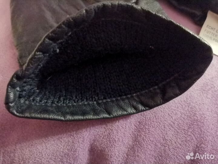 Перчатки женские кожаные 7 размера