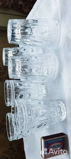 Хрустальные стаканы и стопки СССР