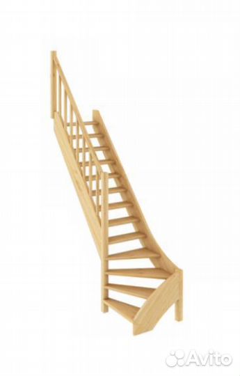 Деревянная лестница лс-07м/1 под покраску