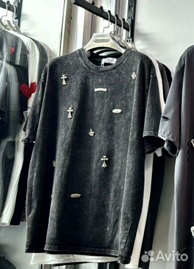 Футболка варенка chrome hearts до 48