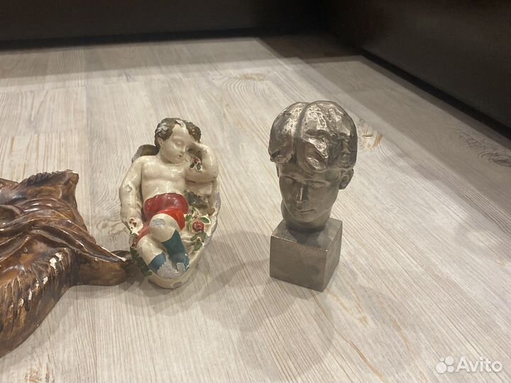 Маска гипс,бюст есенина,статуэтка