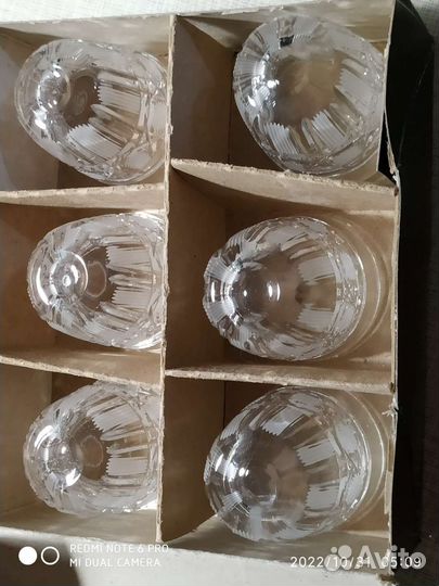 Хрустальные стопочки - набор в подарочной коробке