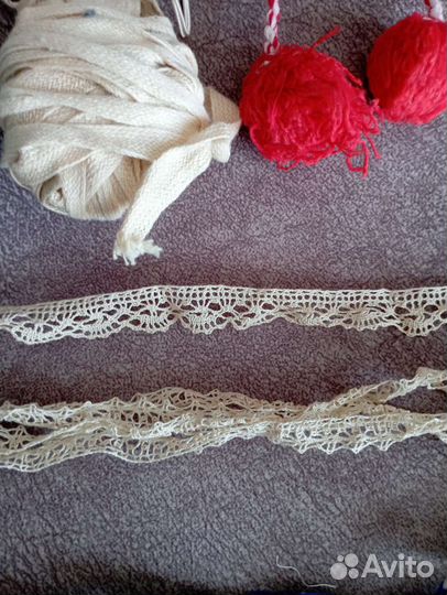 Тесьма, сутаж, кружево СССР, цена за всё