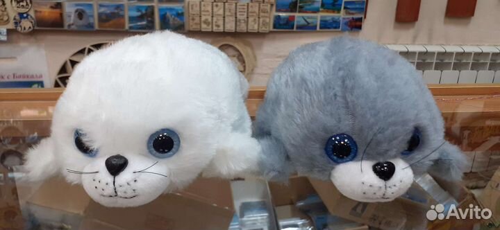 Мягкая игрушка нерпа 23 см