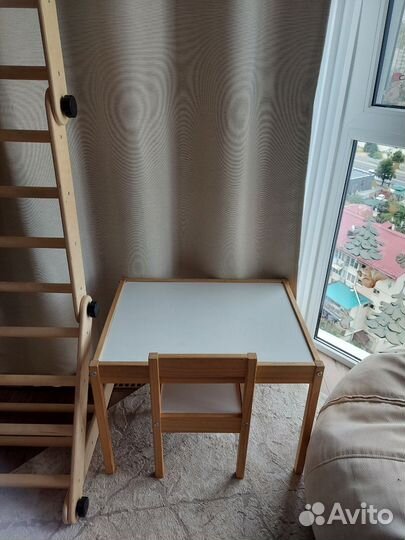 Детский столик и стульчик IKEA