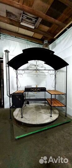 Мангал с печью