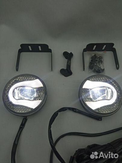 Фары светодиодные противотуманные + дхо YCL-773