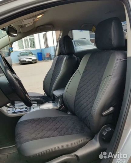 Авто чехлы на Kia Rio III /Рио 3 алькантара