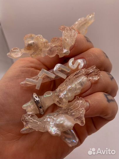 Маникюр с покрытием гель лак наращивание ногтей