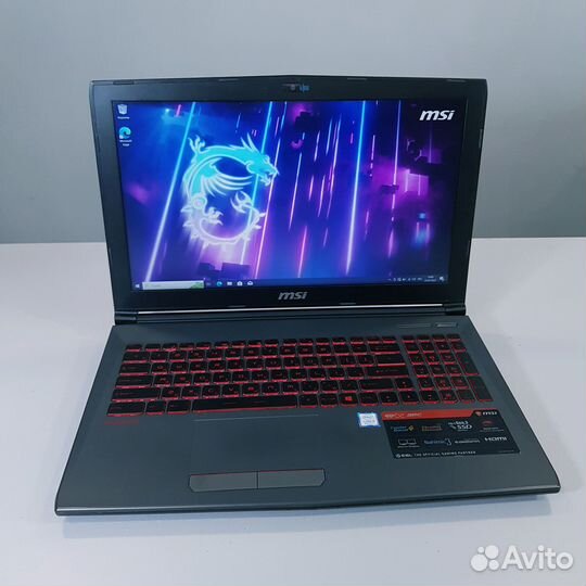 Ноутбук MSI GV62 i5 8300H / 8Gb / GTX 1050 2Gb