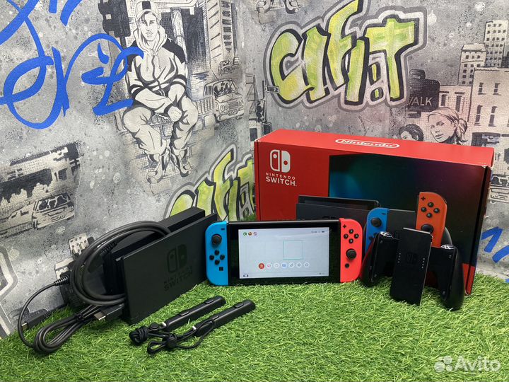 Nintendo Switch rev.2 Прошитая + Флэшка 256GB