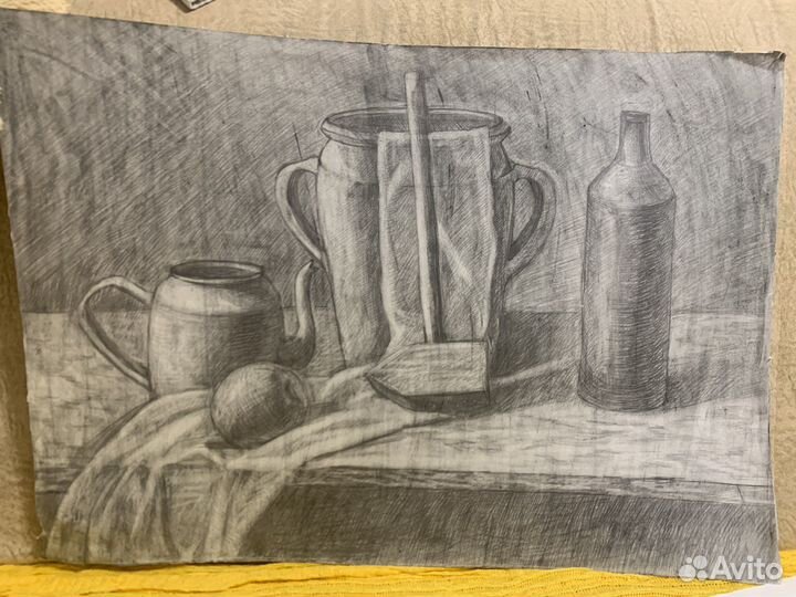 Академические натюрморты рисунок