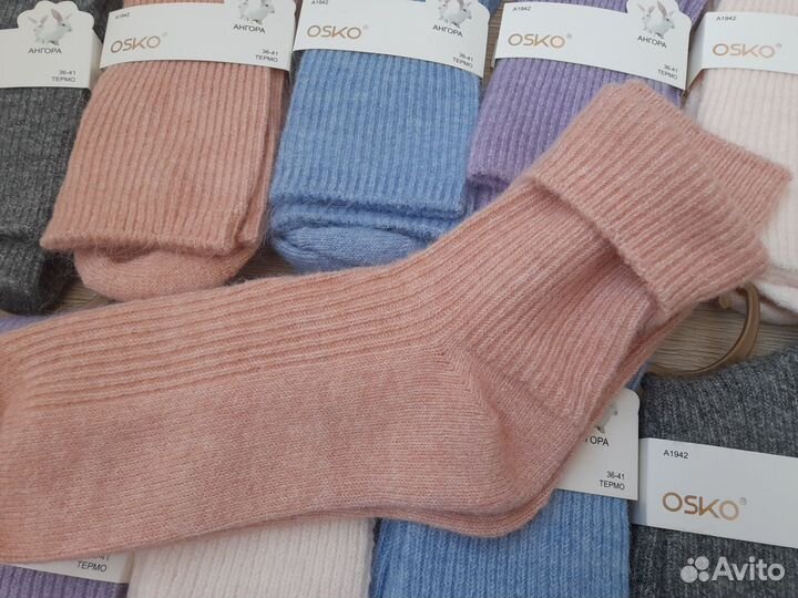 Теплые носки из ангоры