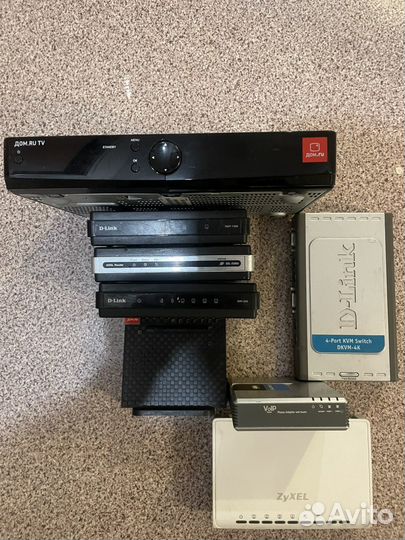Роутеры, тв-приставки, кvm-пepeключатели