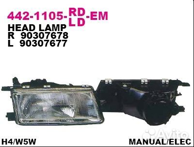 Фара правая Depo 442-1105R-LD-EM