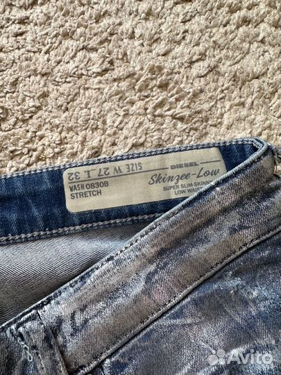 Лимитированные джинсы Diesel 27 оригинал